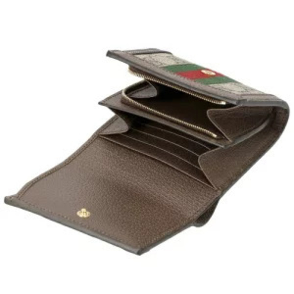 Gucci Ophidia Bi fold Wallet Beige - Picture 3 of 5